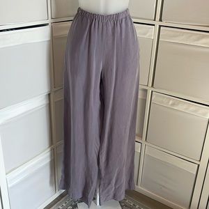 Johnny Was purple silky lounge pants 💜 “I have pockets”